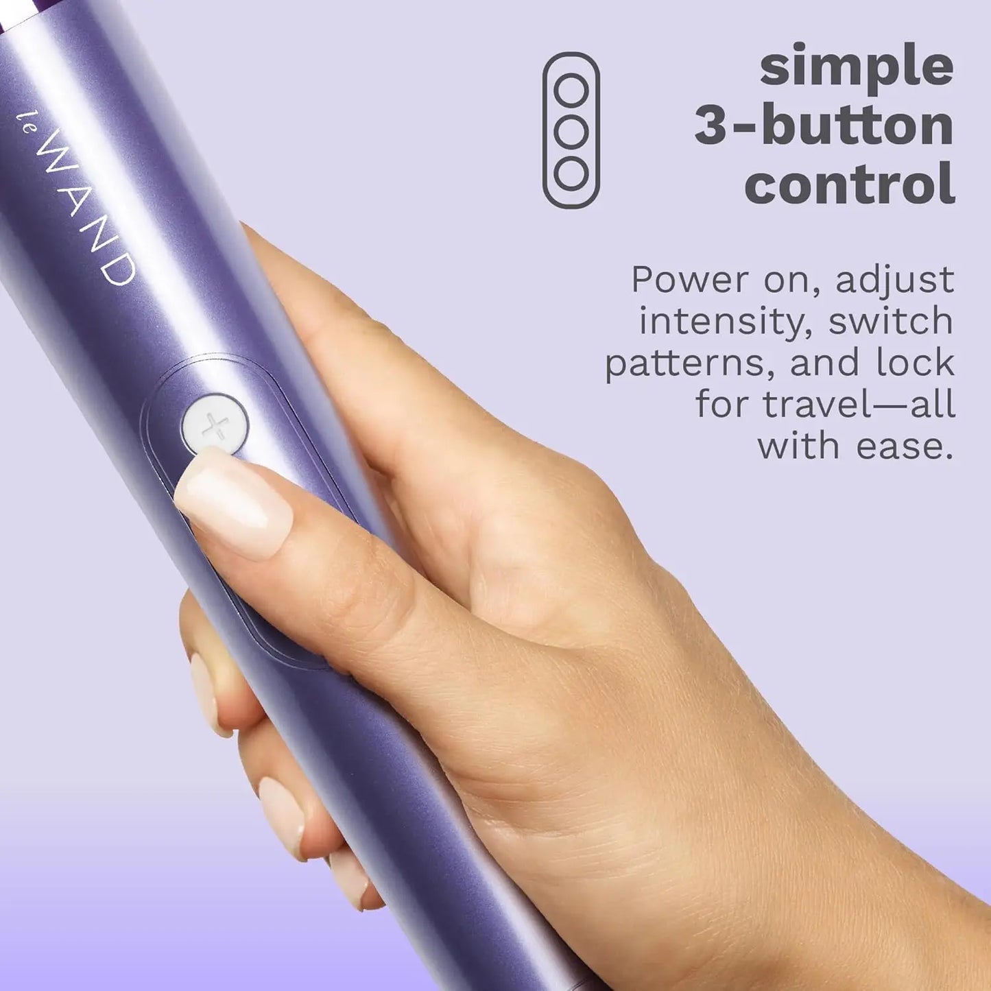 Petite Rechargeable Wand Massager - Violet  Wand Vibrator