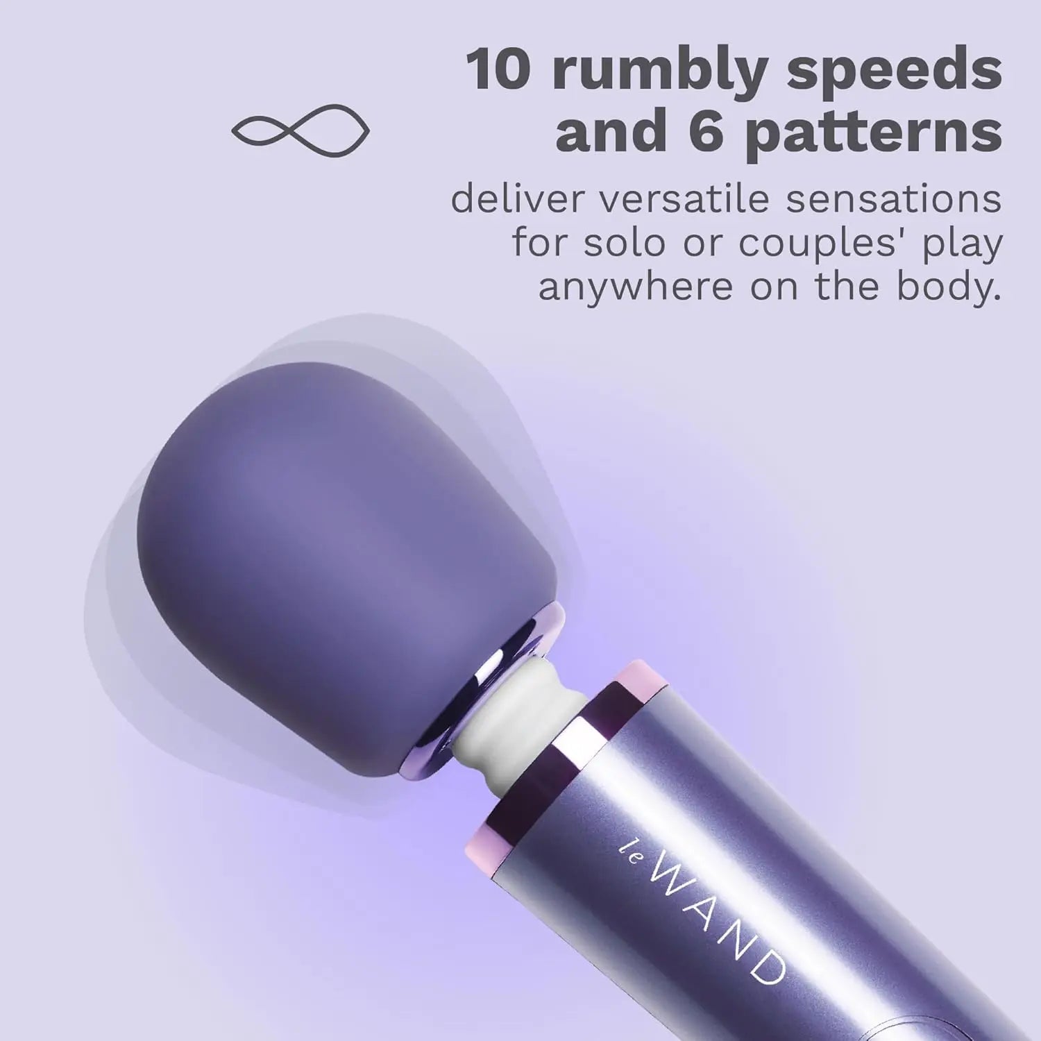 Petite Rechargeable Wand Massager - Violet  Wand Vibrator