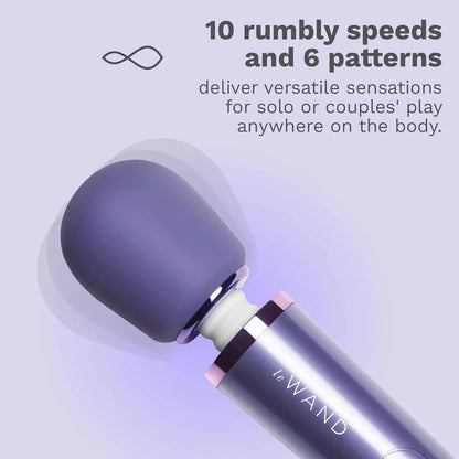 Petite Rechargeable Wand Massager - Violet  Wand Vibrator