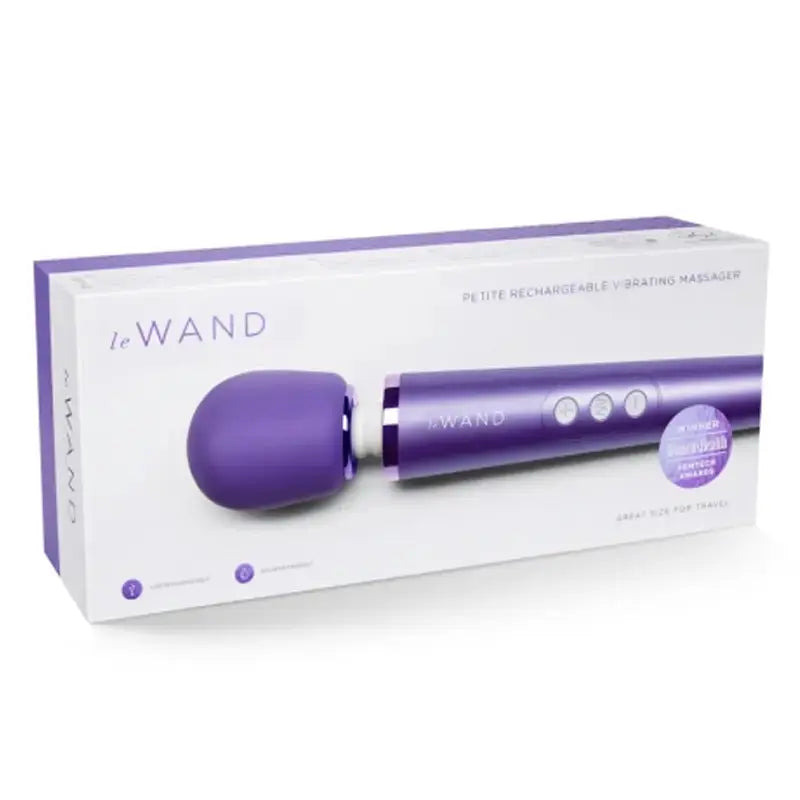 Petite Rechargeable Wand Massager - Violet  Wand Vibrator