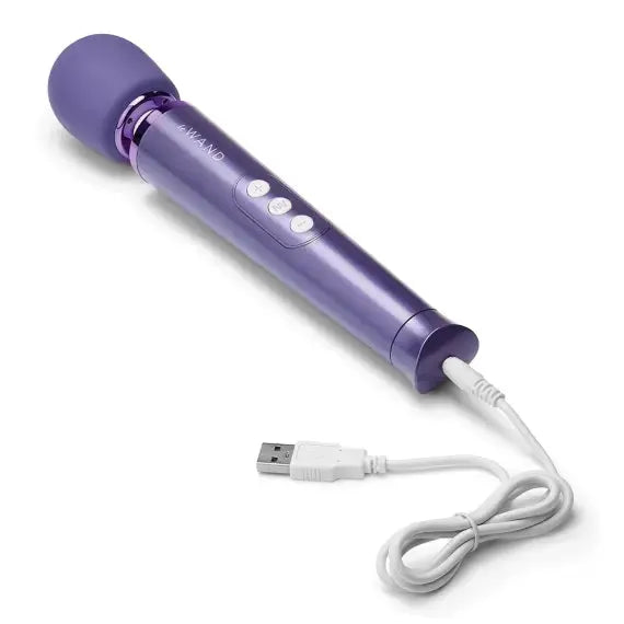 Petite Rechargeable Wand Massager - Violet  Wand Vibrator