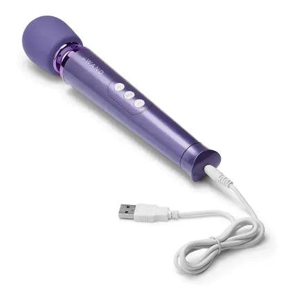 Petite Rechargeable Wand Massager - Violet  Wand Vibrator