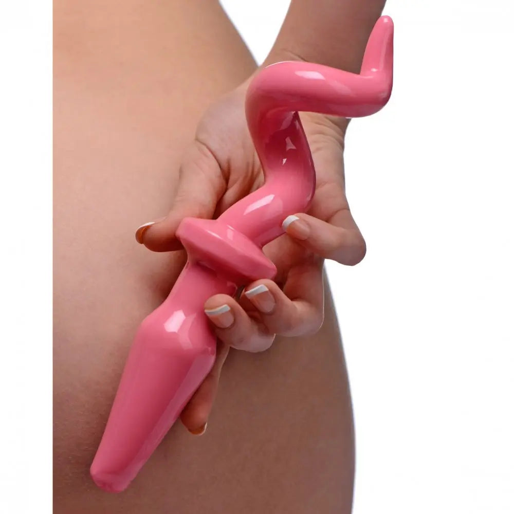 Piggy Tail Anal Plug BDSM Pet Play Bondage Pig Tail Butt Plug  Anal