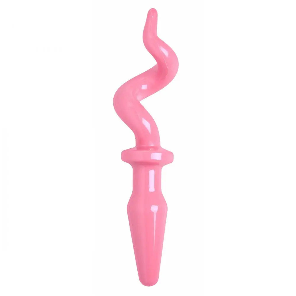 Piggy Tail Anal Plug BDSM Pet Play Bondage Pig Tail Butt Plug  Anal