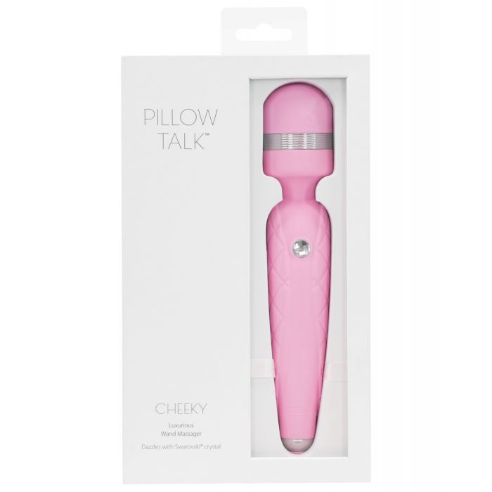 Pillow Talk Cheeky Wand Vibrator Sex Toy - Pink Magic Wand for Women  Vibrator