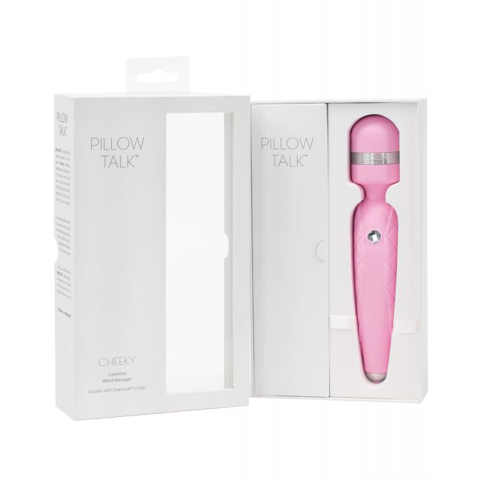 Pillow Talk Cheeky Wand Vibrator Sex Toy - Pink Magic Wand for Women  Vibrator