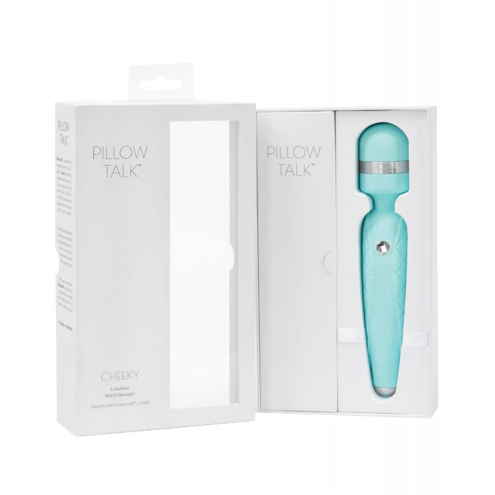 Pillow Talk Cheeky Wand Vibrator Sex Toy - Teal Magic Wand Vibrator Sex Toy for Women  Vibrator