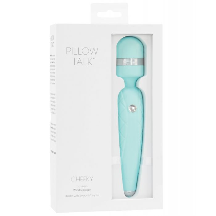 Pillow Talk Cheeky Wand Vibrator Sex Toy - Teal Magic Wand Vibrator Sex Toy for Women  Vibrator