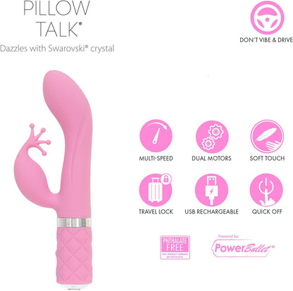 Pillow Talk Vibrator Sex Toy - Kinky Pink Rabbit Sex Toy  Vibrator