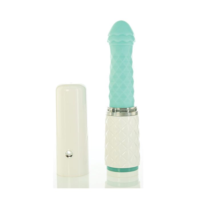 Pillow Talk Vibrator Sex Toy - Teal Feisty G-Spot Thrusting Vibrator Sex Toy  Vibrator