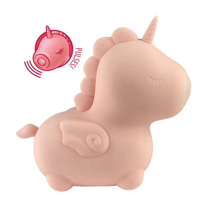 Pink Dragon Unicorn Vibrator Sex Toy Unihorn Heart Throb Pulsing Clit Massager  Clitoral Stimulators