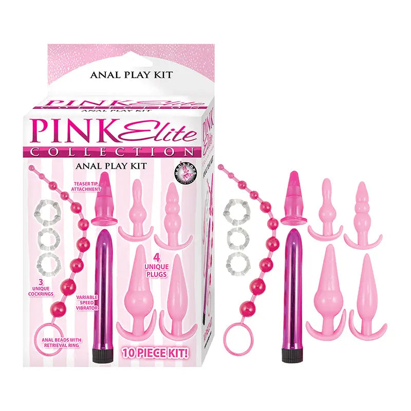 Pink Elite Collection Anal Play Kit Pink  Anal - Kits