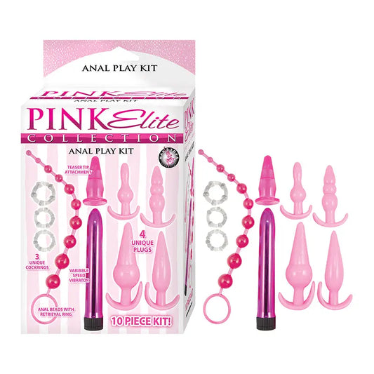 Pink Elite Collection Anal Play Kit Pink  Anal - Kits