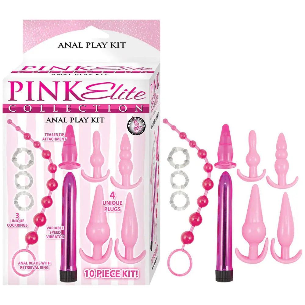 Pink Elite Collection Anal Play Kit Pink  Anal - Kits