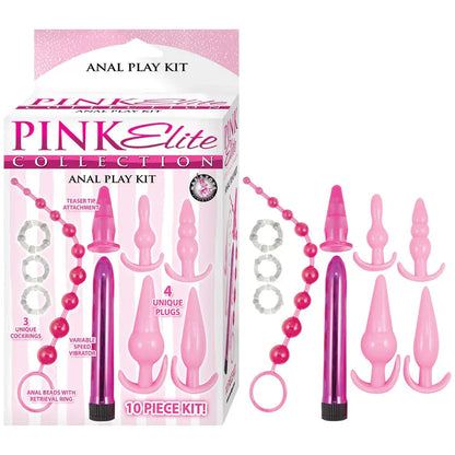 Pink Elite Collection Anal Play Kit Pink  Anal - Kits