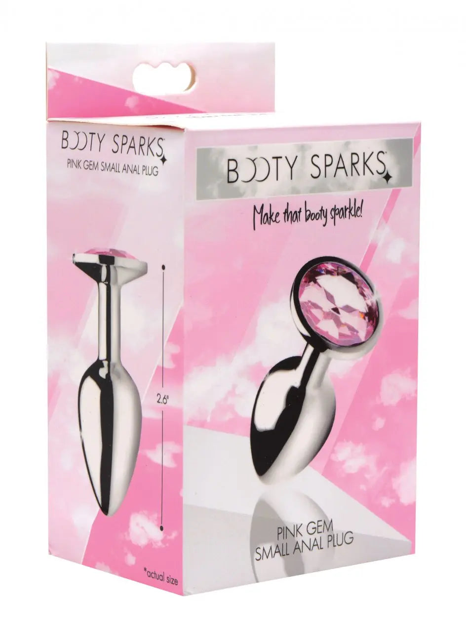 Pink Gem Anal Plug - Small Butt Plug  Metal Anal Plug Sex Toy