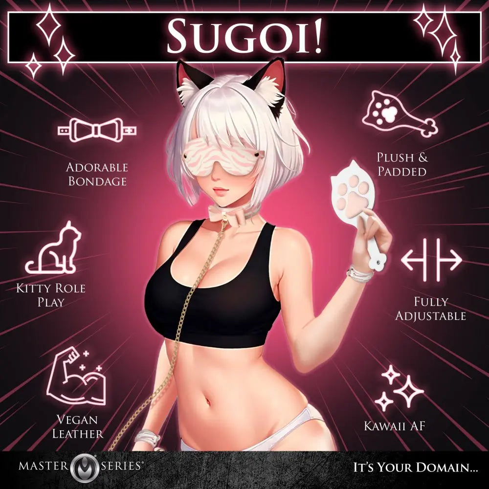 Pink Kitty Bondage Set BDSM Restraints Hogtie Bondage  Hogtie Restraints