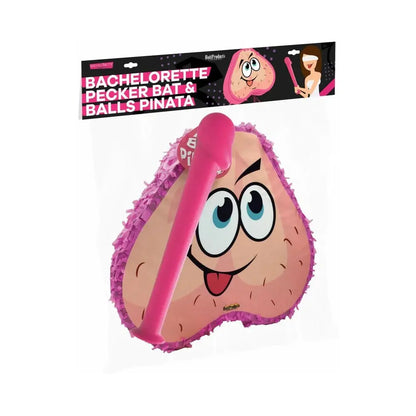 Pink Pecker Bat and Ball Pinata Combo Pack  Bachelorette - Novelty Items