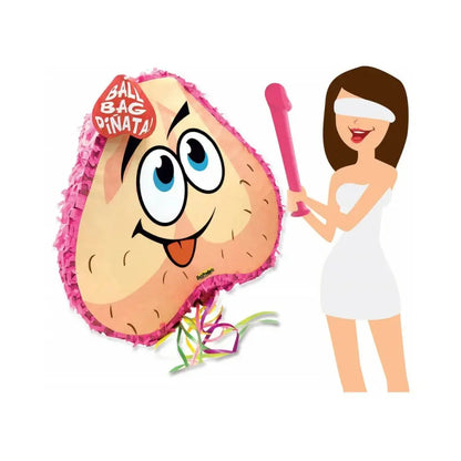 Pink Pecker Bat and Ball Pinata Combo Pack  Bachelorette - Novelty Items