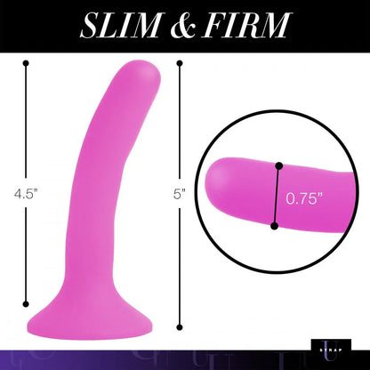 Pink Silicone Strap-On Dildo - Small  Strap-Ons and Harnesses