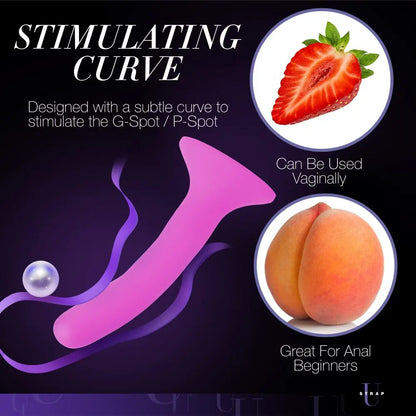 Pink Silicone Strap-On Dildo - Small  Strap-Ons and Harnesses