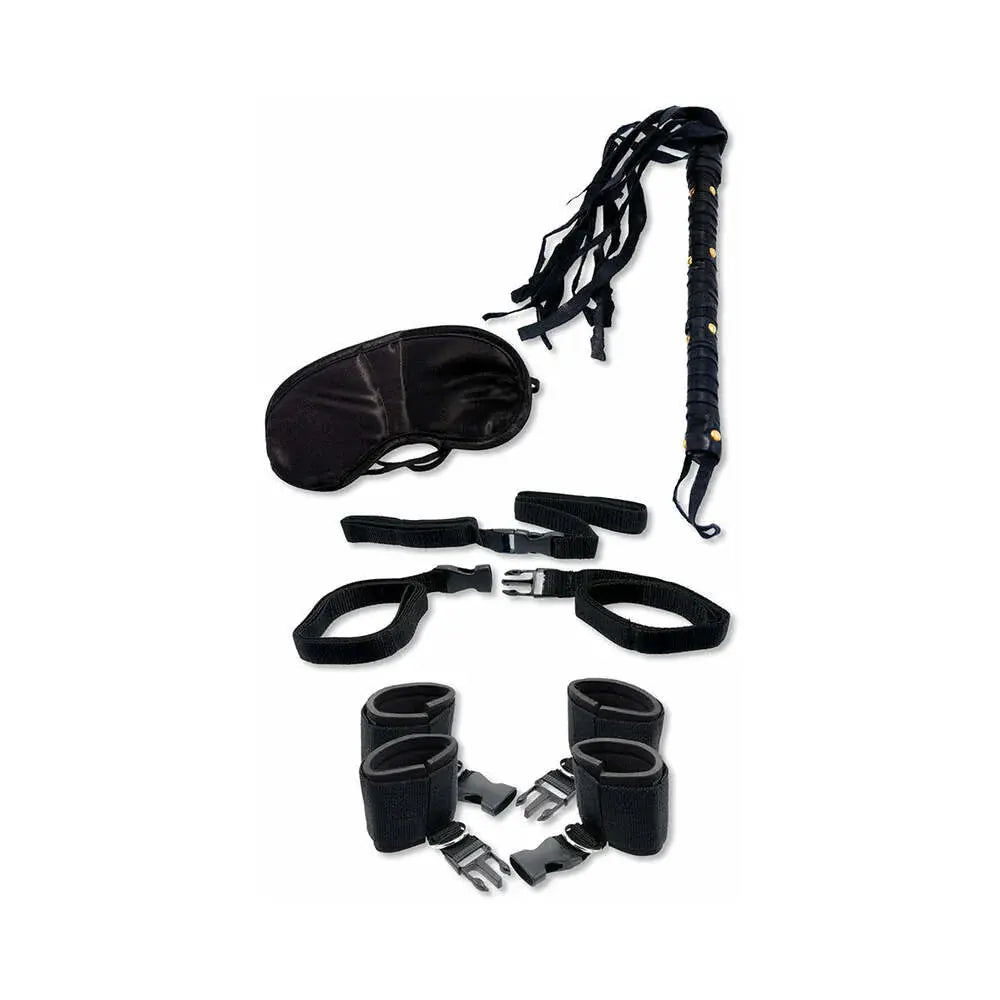 Pipedream Fetish Fantasy Series 5-Piece Bedroom Bondage Kit Black  Bondage Kits