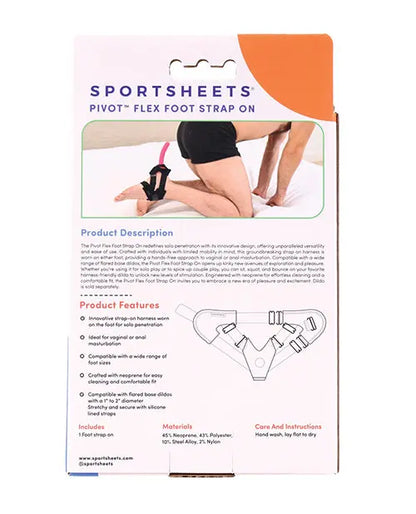 Pivot Flex Foot Strap On Dildo Harness  Strap-Ons & Harnesses