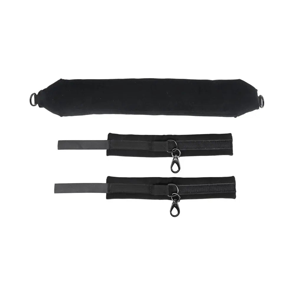 Pivot Positioning Bar BDSM Padded Spreader Bar with Bondage Cuffs  Spreader Bar