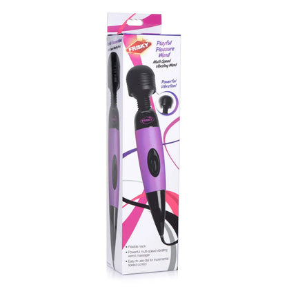 Playful Pleasure Multi-Speed Vibrating Wand - Purple  Wand Vibrator
