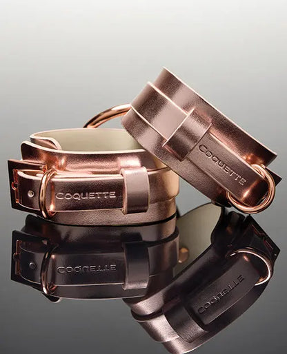 Pleasure Collection Adjustable Handcuffs Bondage Cuffs - Rose Gold  Bondage Gear