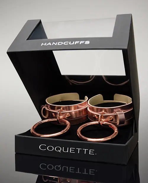 Pleasure Collection Adjustable Handcuffs Bondage Cuffs - Rose Gold  Bondage Gear