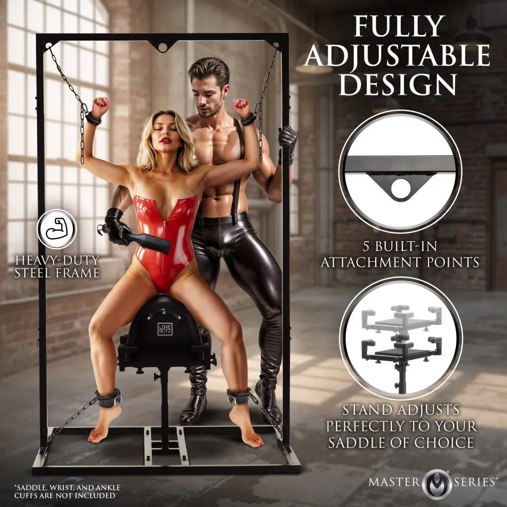 Pleasure Post Saddle Bondage Frame Extreme BDSM Furniture  Dungeon Furniture and Accessories