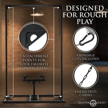 Pleasure Post Saddle Bondage Frame Extreme BDSM Furniture  Dungeon Furniture and Accessories