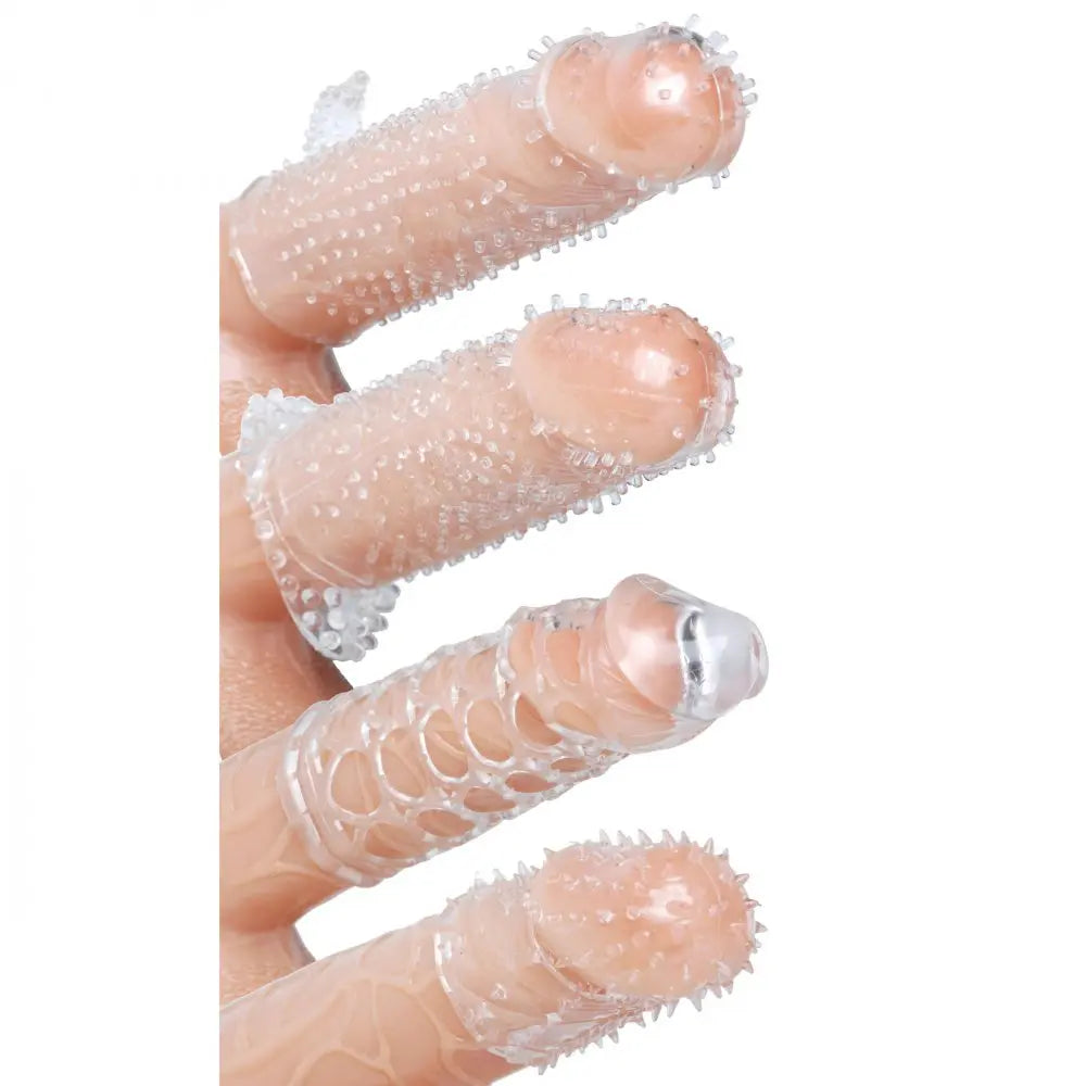 Pleasured Penis Enhancement Sleeve 4 Pack Cock Sleeve  Penis Extenders and Sleeves