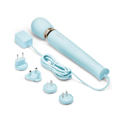 Plug-In Vibrating Wand Massager - Sky Blue  Wand Vibrator