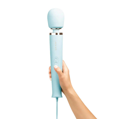Plug-In Vibrating Wand Massager - Sky Blue  Wand Vibrator