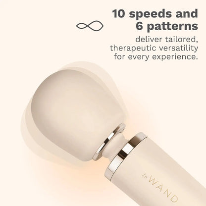 Plug-In Vibrating Wand Vibrator Massager - Cream  Wand Vibrator