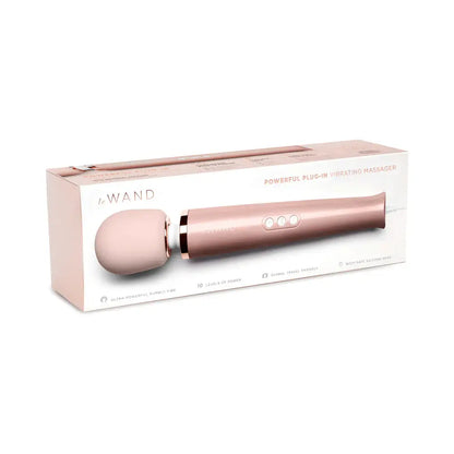 Plug-In Vibrating Wand Vibrator Massager - Rose Gold  Wand Vibrator