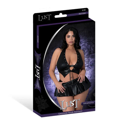 Plus Bondage Lingerie Seraphina Black Queen Size  Lingerie - Fetish Wear