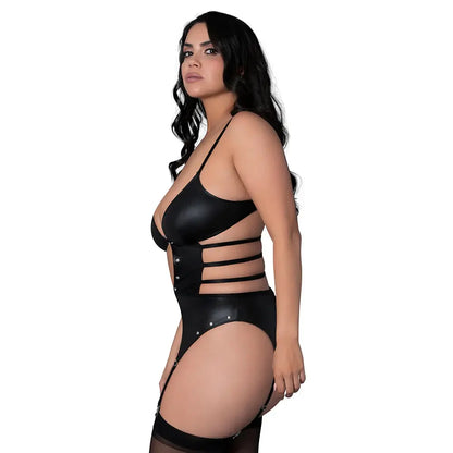 Plus Lingerie Bondage Outfit Kira Black Queen Size  Lingerie - Fetish Wear