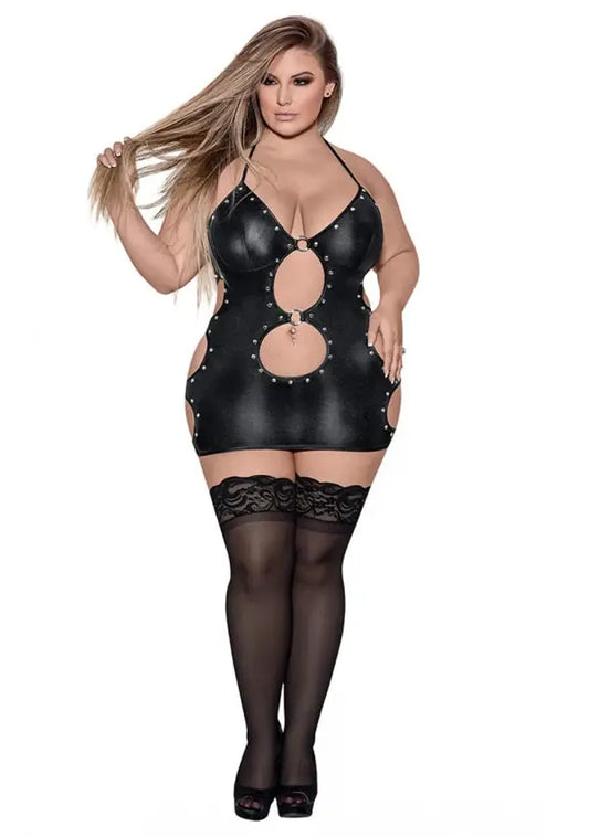 Plus Size BDSM Lingerie Bondage Wear Lust Fetish Selene Queen Sized Black  Lingerie - Dresses