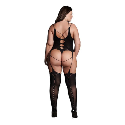 Plus Size Lingerie Le Desir Shade Elara VII Bodystocking with Open Cups  Lingerie - Body Stockings