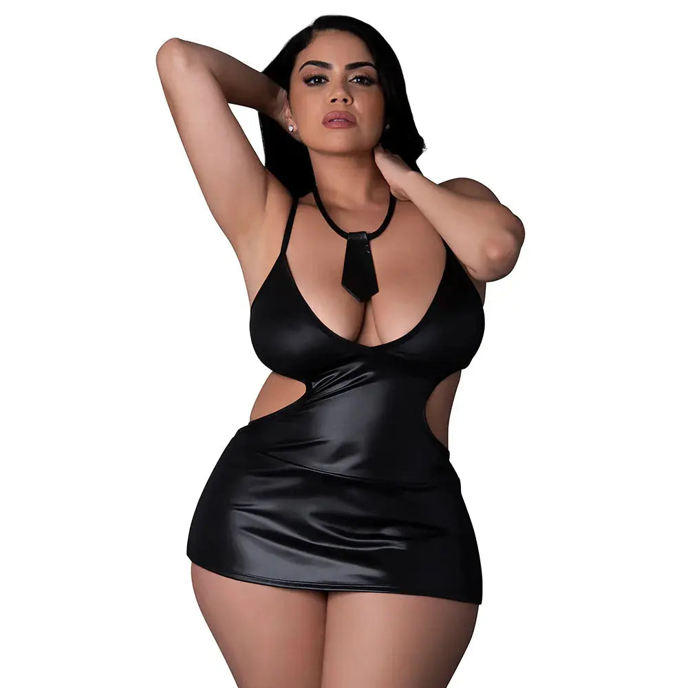 Plus Size Naughty School Girl Costume Miss Behaving  Lingerie - Costumes