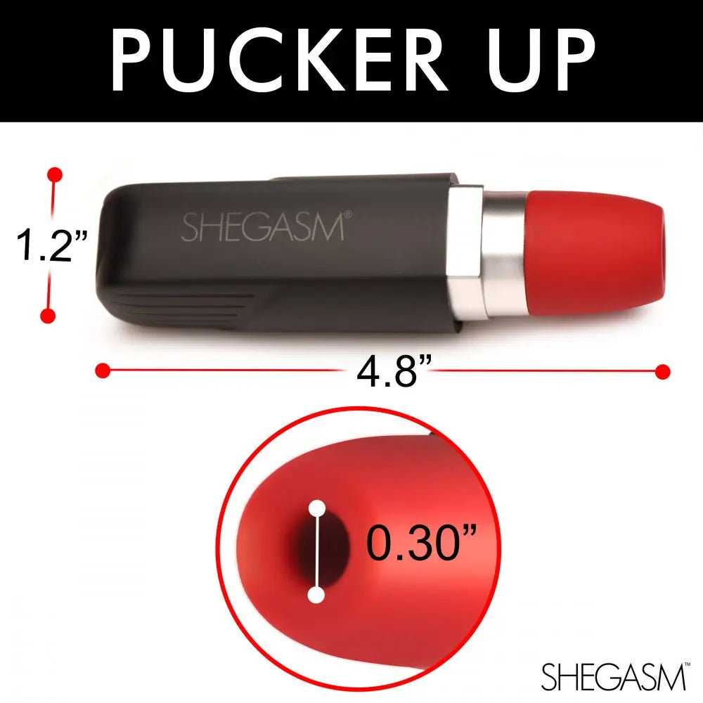 Pocket Pucker Lipstick Clit Stimulator Lipstick Vibrator Suction Sex Toy  Vibrating Toys