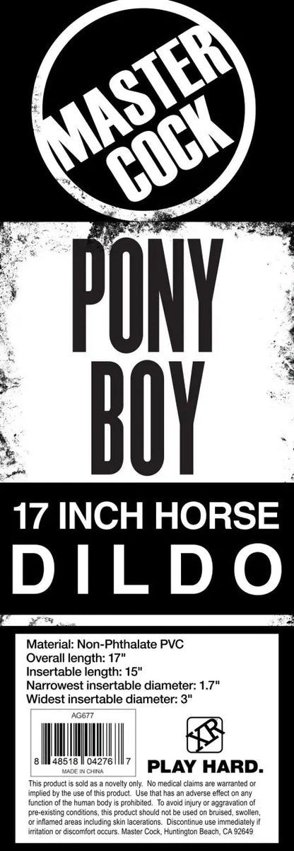 Pony Boy 17 Inch Horse Dildo Sex Toy Huge Dildo  Huge Dildos