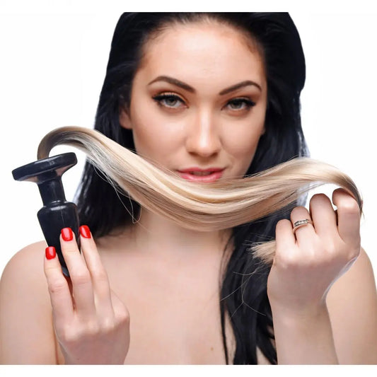 Pony Tail Anal Plug - Pony Play Butt Plug  BDSM Pet Play Anal Plug
