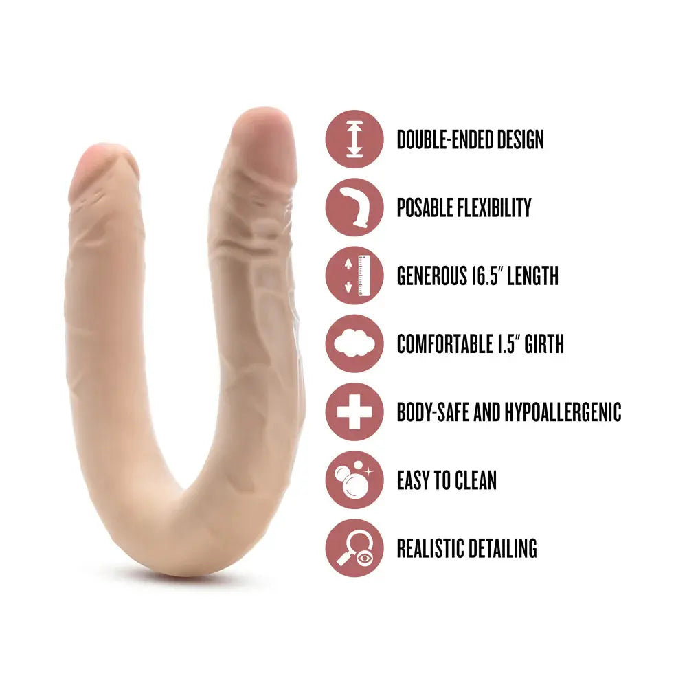Posable Double Dong Two Sided Dildo Sex Toy  Double Dildo