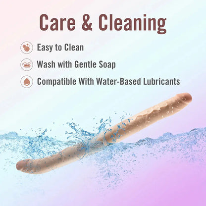 Posable Double Dong Two Sided Dildo Sex Toy  Double Dildo