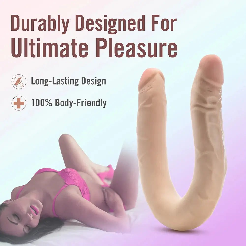 Posable Double Dong Two Sided Dildo Sex Toy  Double Dildo