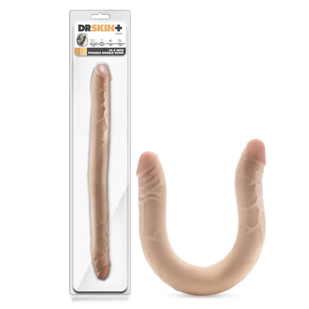 Posable Double Dong Two Sided Dildo Sex Toy  Double Dildo